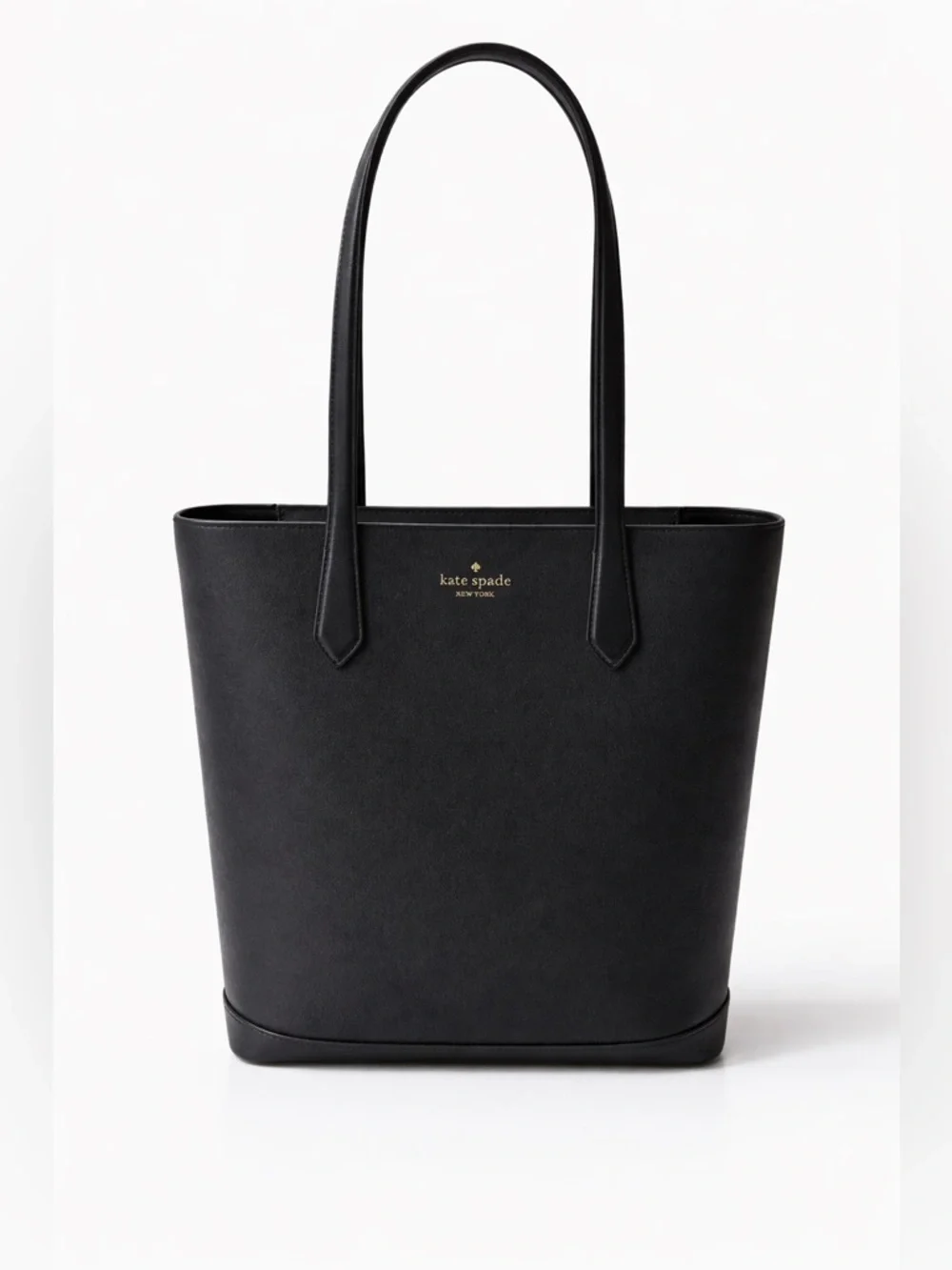 Kate Spade Black Leather Tote & Wallet Set NEW WITH TAGS Minimalist Classic - Picture 4 of 8